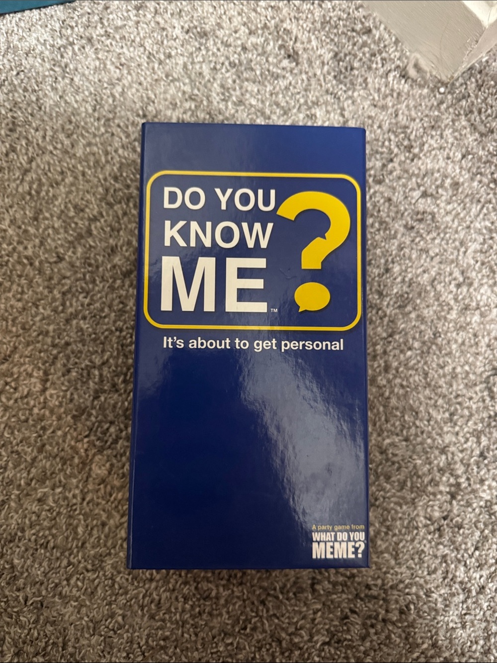 Do You Know Me? Party Game - Blue & Yellow Box